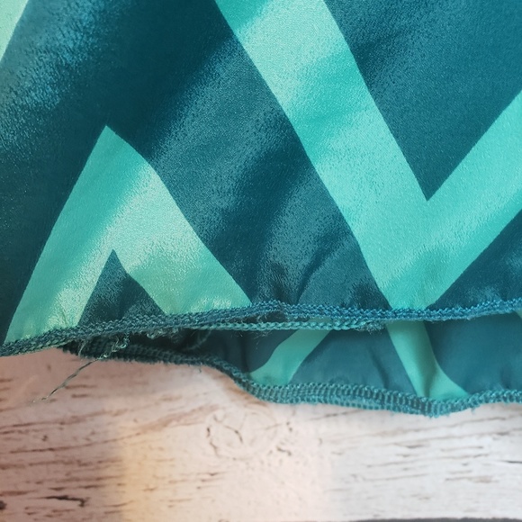 Lularoe Lindsay Kimono Turqoise Chevron Large - Picture 4 of 7